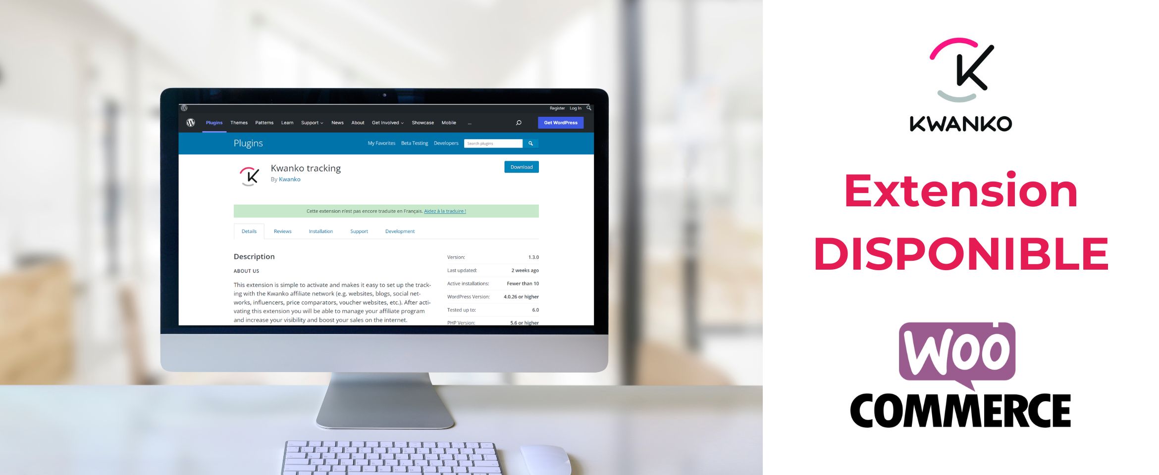 Extension Kwanko pour wordpress